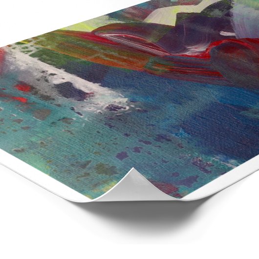 Bits de coeur 5x7 Impression d'art original (Coin)