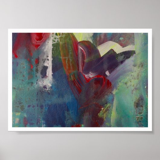 Bits de coeur 5x7 Impression d'art original (Devant)