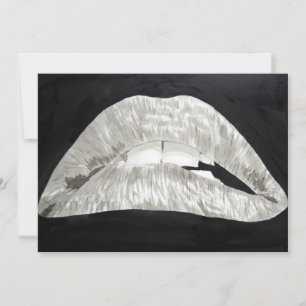 Bitten Lips-uitnodiging Kaart