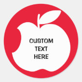 Bitten pomme stickers (Devant)