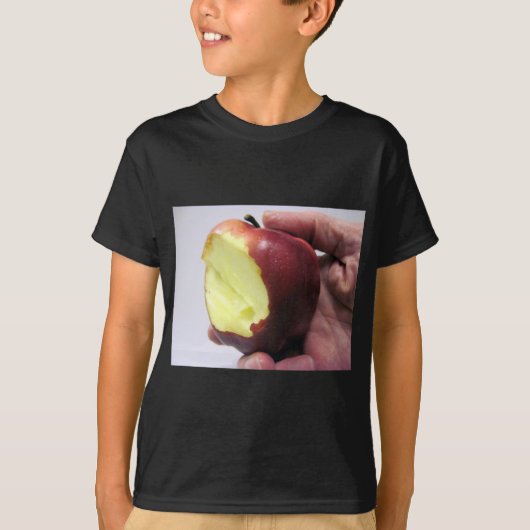 Bitten Red Apple T-shirt (Voorkant)