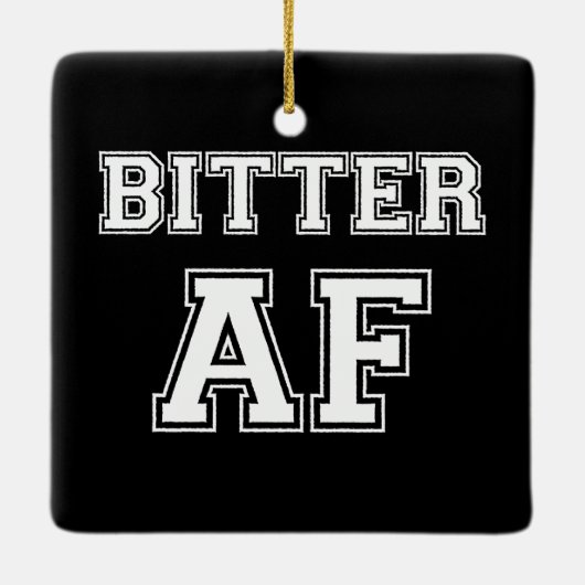 BITTER AF PINGING PONG BALL KERAMISCH ORNAMENT (Achterkant)