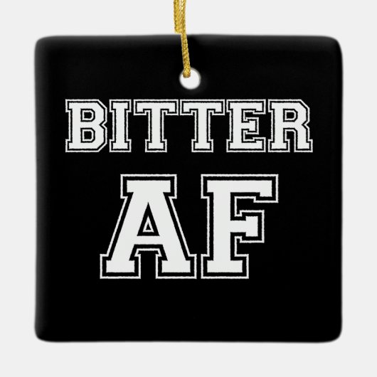 BITTER AF PINGING PONG BALL KERAMISCH ORNAMENT (Voorkant)