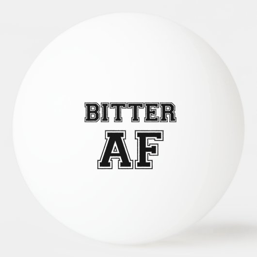 BITTER AF PINGPONGBALLEN (Voorkant)