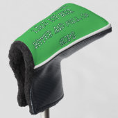 Bitter bier gewenst golfheadcover (3/4 voorkant)