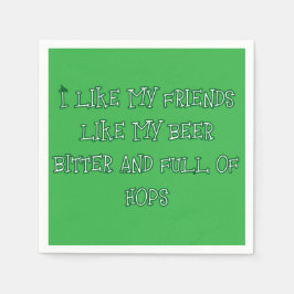 Bitter bier gewenst servet