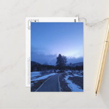 Bitter Blue Mountain Winter Hike Briefkaart