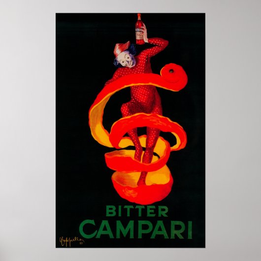 Bitter Campari Poster Vintage Europe (Devant)