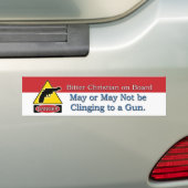 Bitter Christelijk aan boord Bumpersticker (Op auto)