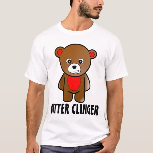 Bitter Clinger T-shirts, grappig T-shirt (Voorkant)