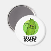 Bitter Gourd Funny Veggie Pun Magneet (Voorkant / Achterkant)