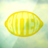 Bitter Lemon Raamsticker (Vel 3)