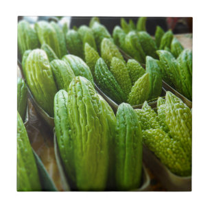 Bitter Melon Cucumber City Market Kansas City Tegeltje