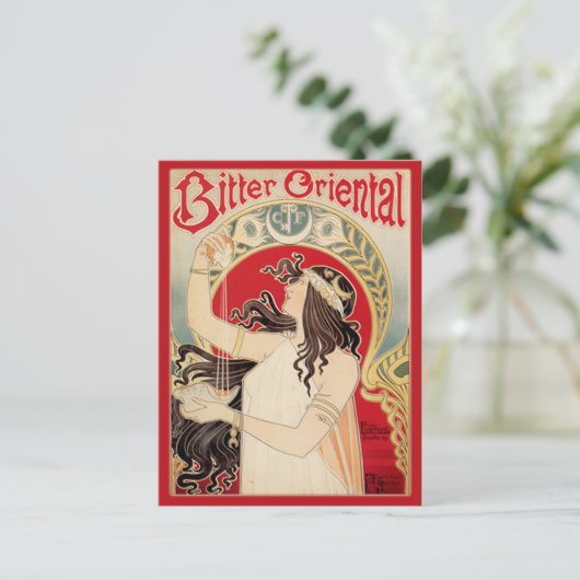Bitter Oriental (rood) Briefkaart (Staand voorkant)