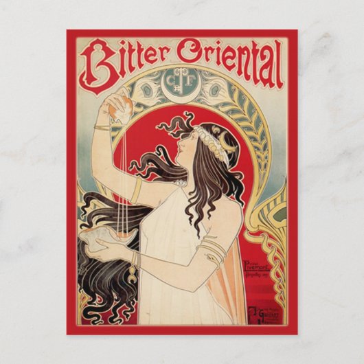 Bitter Oriental (rood) Briefkaart (Voorkant)