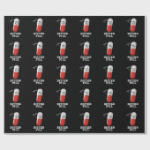 Bitter Pill Funny Medicine Pun Dark BG Cadeaupapier (Vlak)