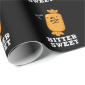 Bitter Sweet Funny Snoep Pun Dark BG Cadeaupapier (Rol Hoek)