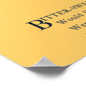 Bitter-Sweet Poster (Hoek)