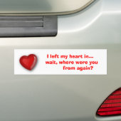 Bitter Valentijn Bumper Bumpersticker (Op auto)