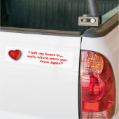 Bitter Valentijn Bumper Bumpersticker (Op Truck)