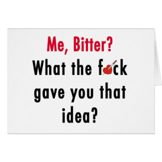 Bitter Valentijnsdag Kaart
