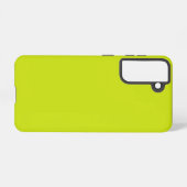 Bittercitroen (vaste kleur) samsung galaxy hoesje (Achterkant horizontaal)