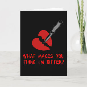 Bittere anti-Valentijn Feestdagen Kaart