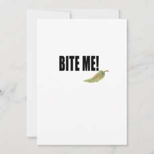 Bittere peper. Vegan Edition Feestdagenkaart