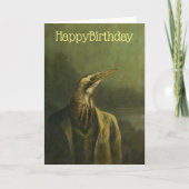 Bittern Gentleman Verjaardag Kaart (Voorkant)