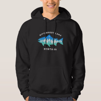 Bitterroot Lake Montana donkerkleurig sweatshirt