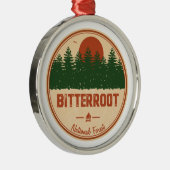 Bitterroot National Forest Metalen Ornament (Rechts)
