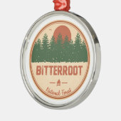 Bitterroot National Forest Metalen Ornament (Links)