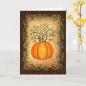 Bittersweet & Pumpkin Halloween Kaart (Gele Bloem)