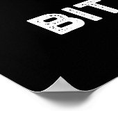 Bitterzoete Funny Bitter Gourd Pun Dark BG Poster (Hoek)