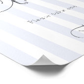 Bitty Bow Oh Boy Baby Shower Favors Poster (Hoek)