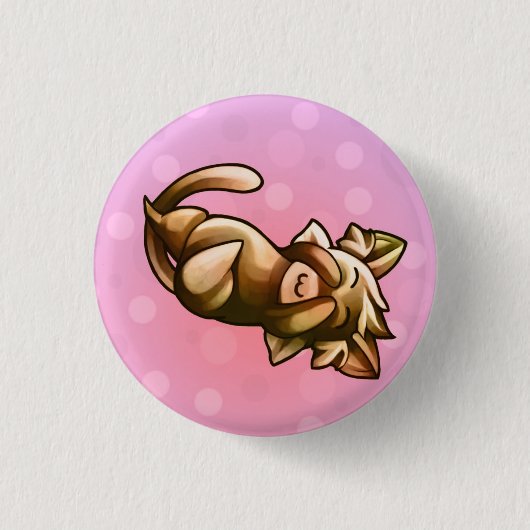 BittyKittyPeekaboo Ronde Button 3,2 Cm (Voorkant)
