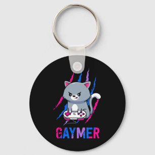 Biual Gaymer Geek Pride LGBT-videogameliefhebbers Sleutelhanger