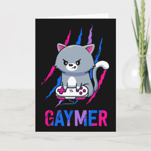 Biual Gaymer Geek Pride Lgbt Videospel Liefhebbers Kaart