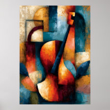 Biwa Harmony Japanese Geometric Music Art
