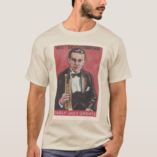 Bix Beiderbecke Jazz Cornet T-Shirt (Voorkant)