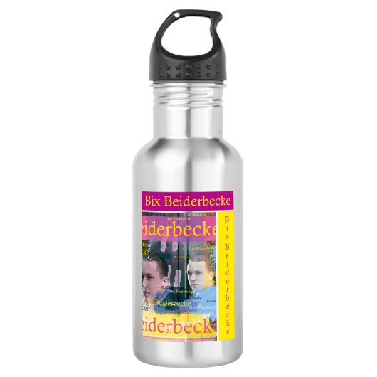 Bix Beiderbecke Waterfles (Voorkant)