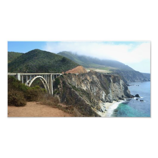 Bixby Bridge, Big Sur Foto Afdruk (Voorkant)