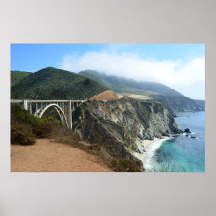Bixby Bridge op de Big Sur-kust van Californië Poster