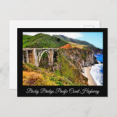 BIXBY BRIDGE PACIFIC COAST HIGHWAY BRIEFKAART (Voorkant / Achterkant)