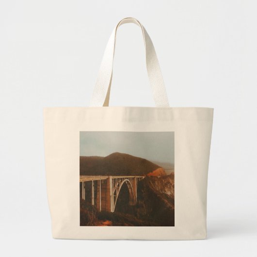 Bixby Creek Bridge Grote Tote Bag (Voorkant)