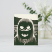 Bizar Halloween Briefkaart (Staand voorkant)