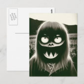 Bizar Halloween Briefkaart (Voorkant / Achterkant)