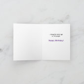 Bizarre à l'âge que les personnes âgées carte (Intérieur)