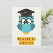 Bizarre carte de diplôme humour adulte (Debout devant)