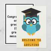 Bizarre carte de diplôme humour adulte (Devant / Derrière)